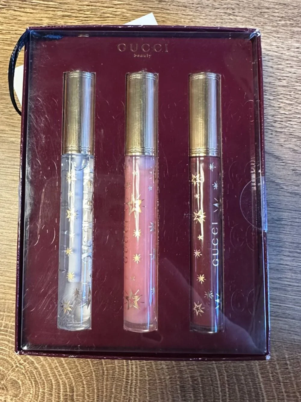 Gucci Gloss à Lèvres Lip Gloss Trio Gift Set NWT